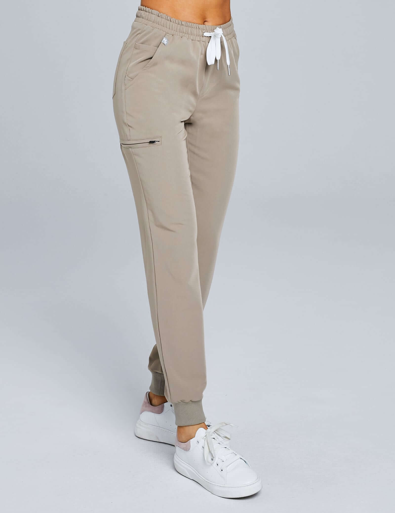 Dámske nohavice Jogger - BEIGE