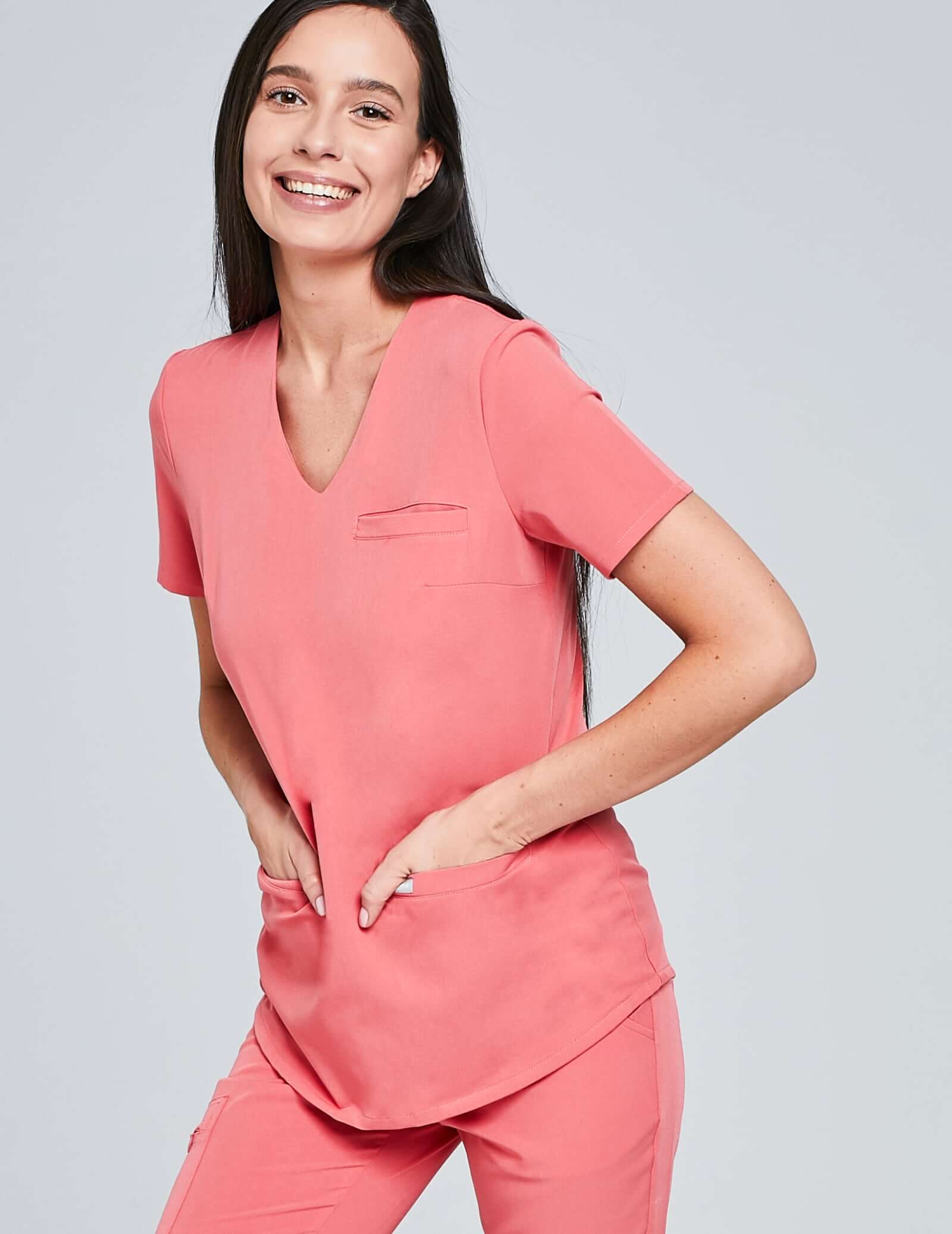 Bluza Medyczna Grace - CANDY CORAL