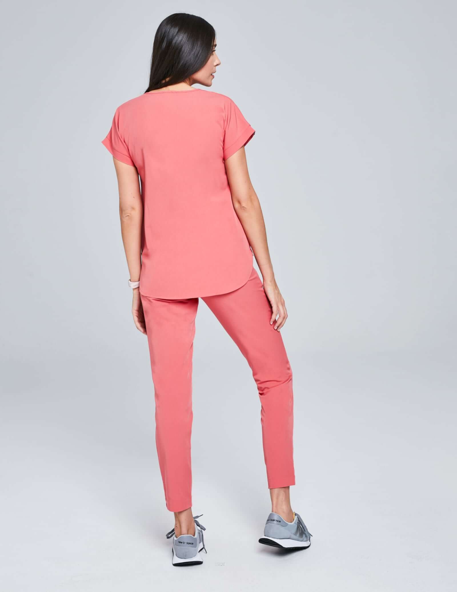 Spodnie damskie Basic - CANDY CORAL