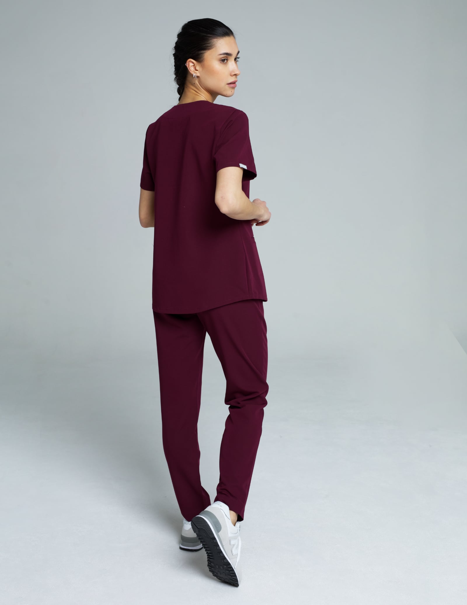 Bluza Medyczna Grace - BURGUNDY