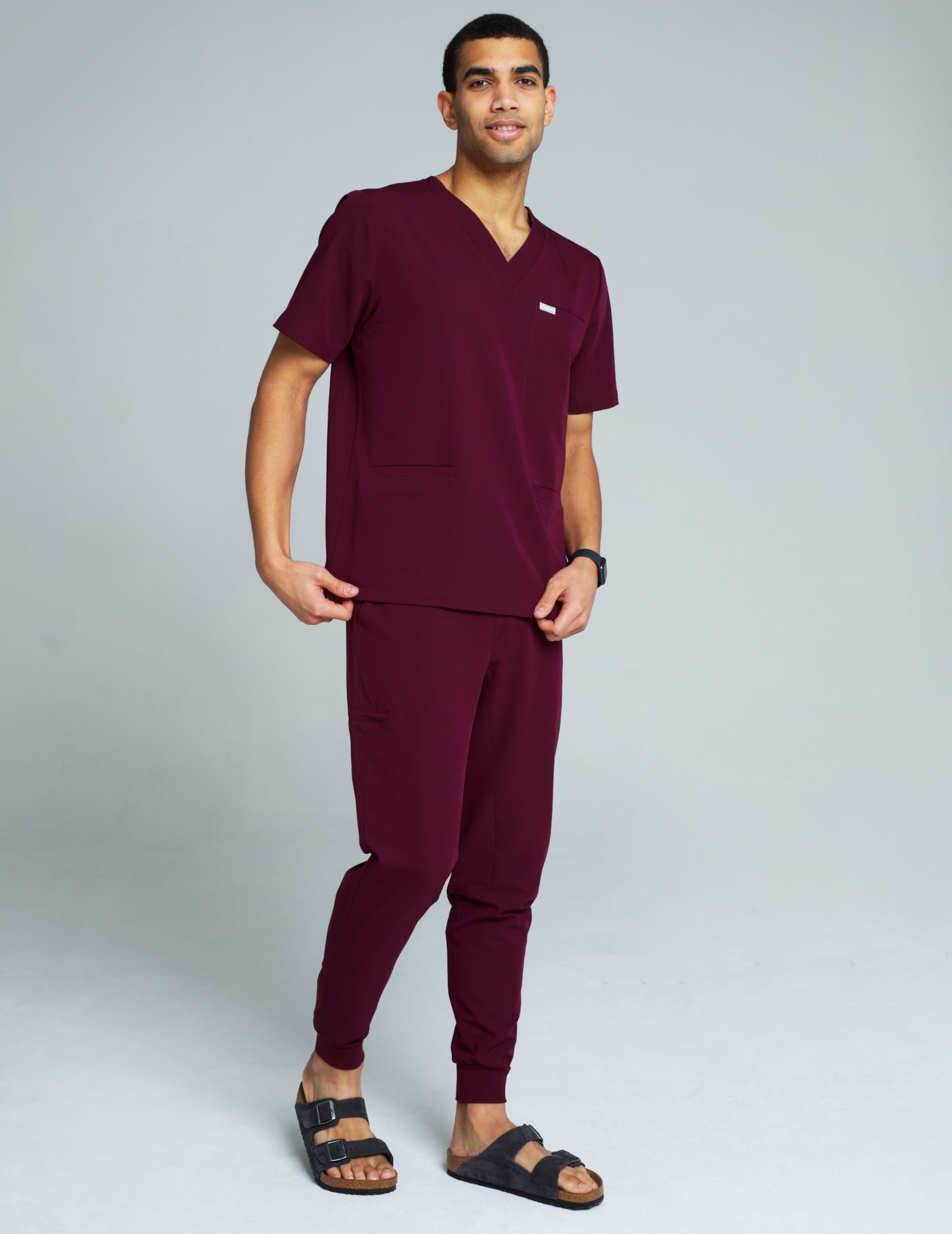 Pánské kalhoty Jogger - Burgundy