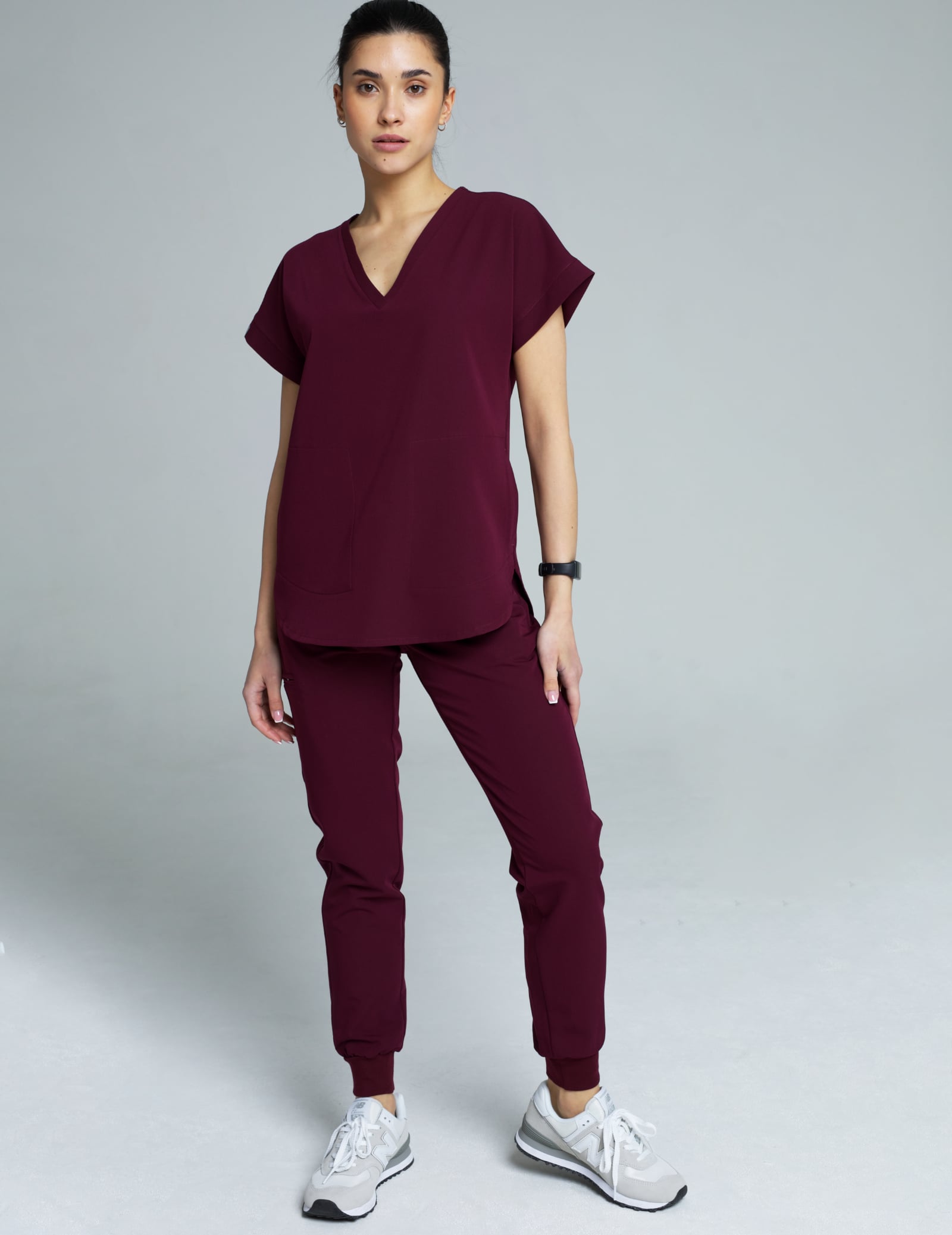 Dámske nohavice Joggers - BURGUNDY