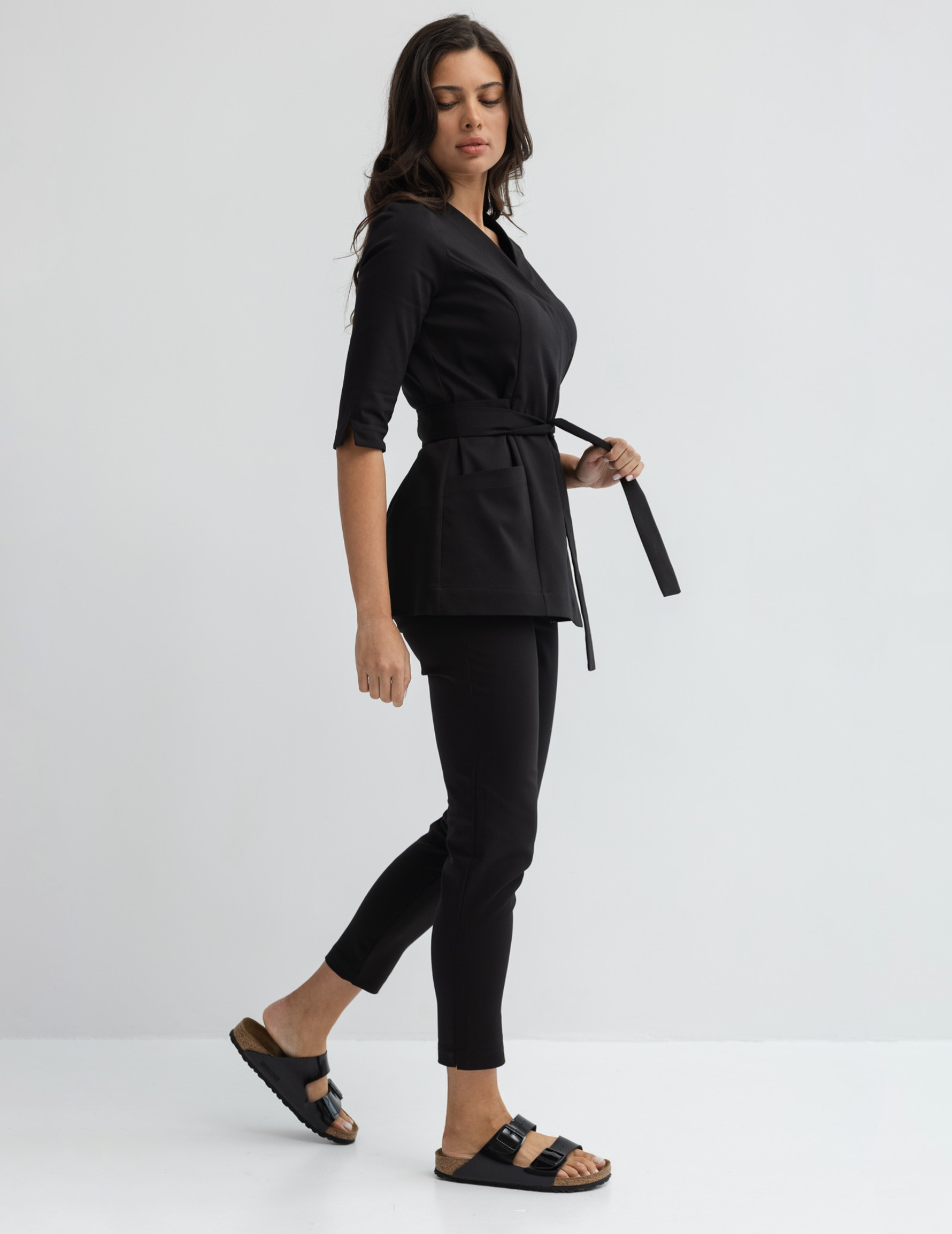 Dámské kalhoty Slim Fit - TRUE BLACK