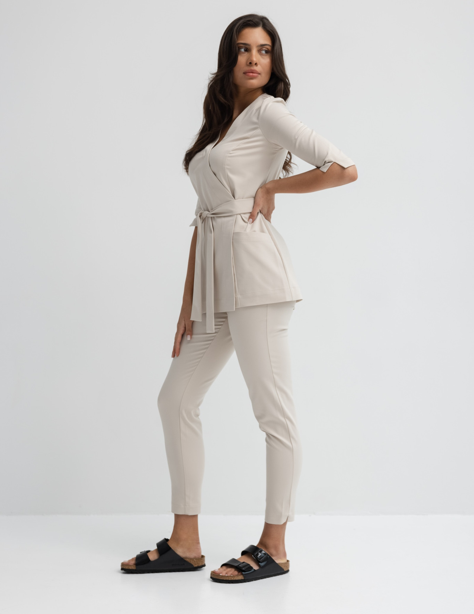 Slim Fit nohavice - Nude