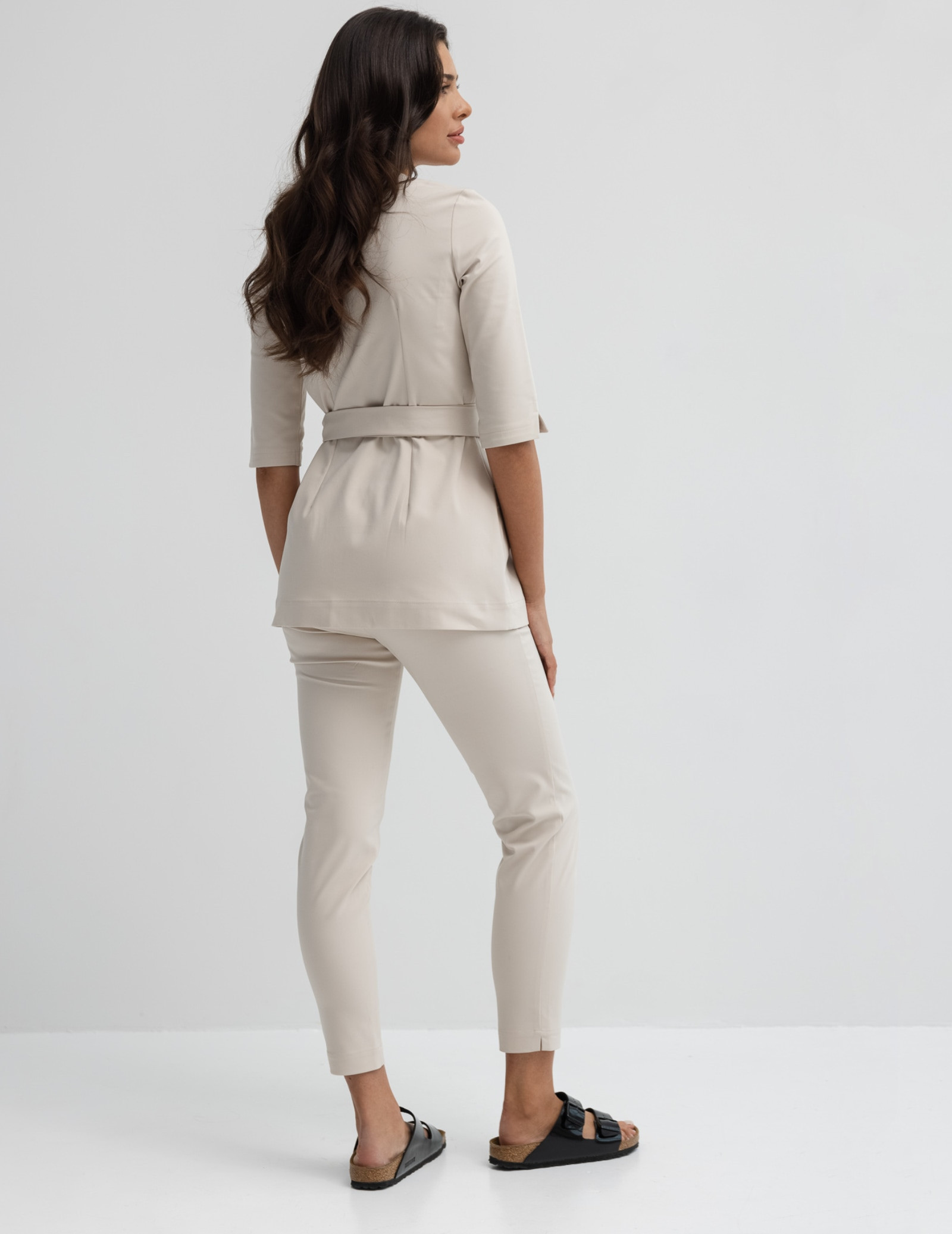 Slim Fit nohavice - Nude