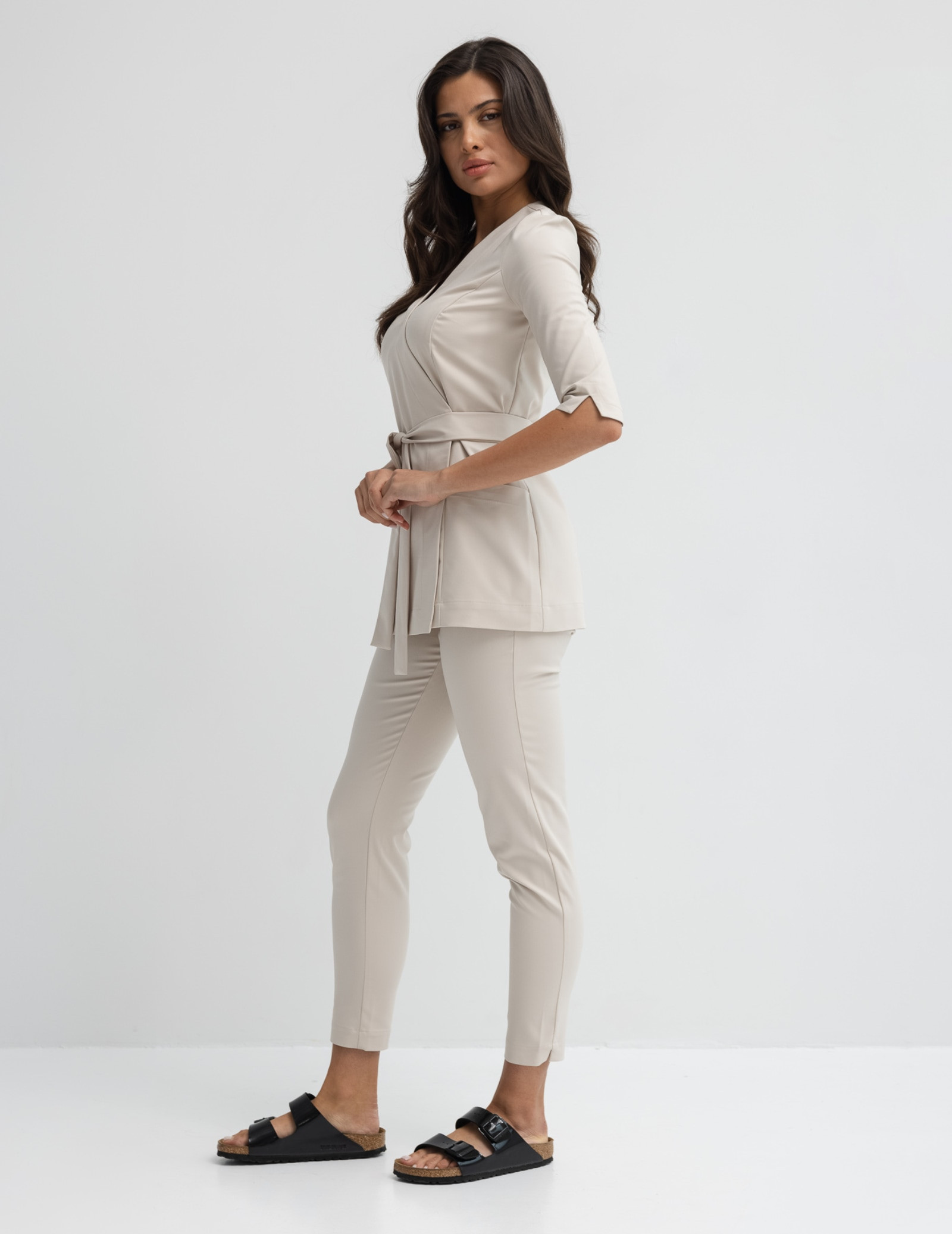 Slim Fit nohavice - Nude