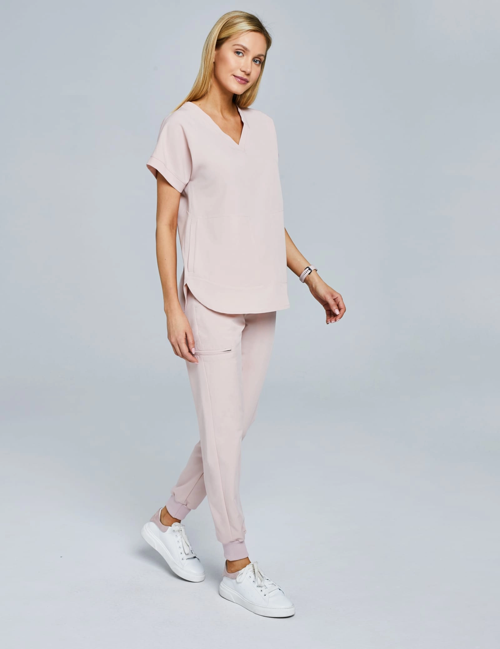 OUTLET Dámske nohavice Joggers - DUSTY ROSE