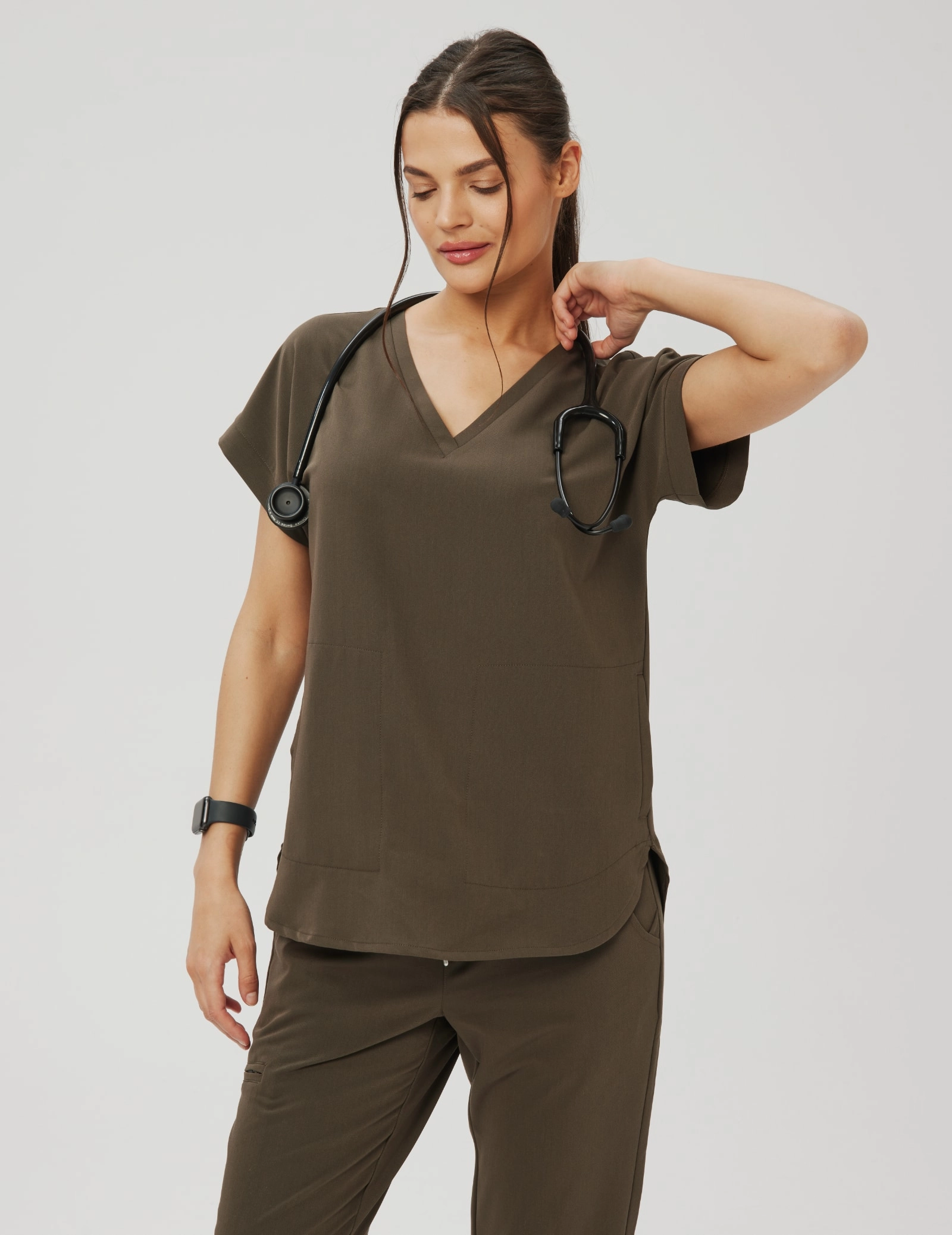 Kendall Medical Mikina - OLIVE NIGHT