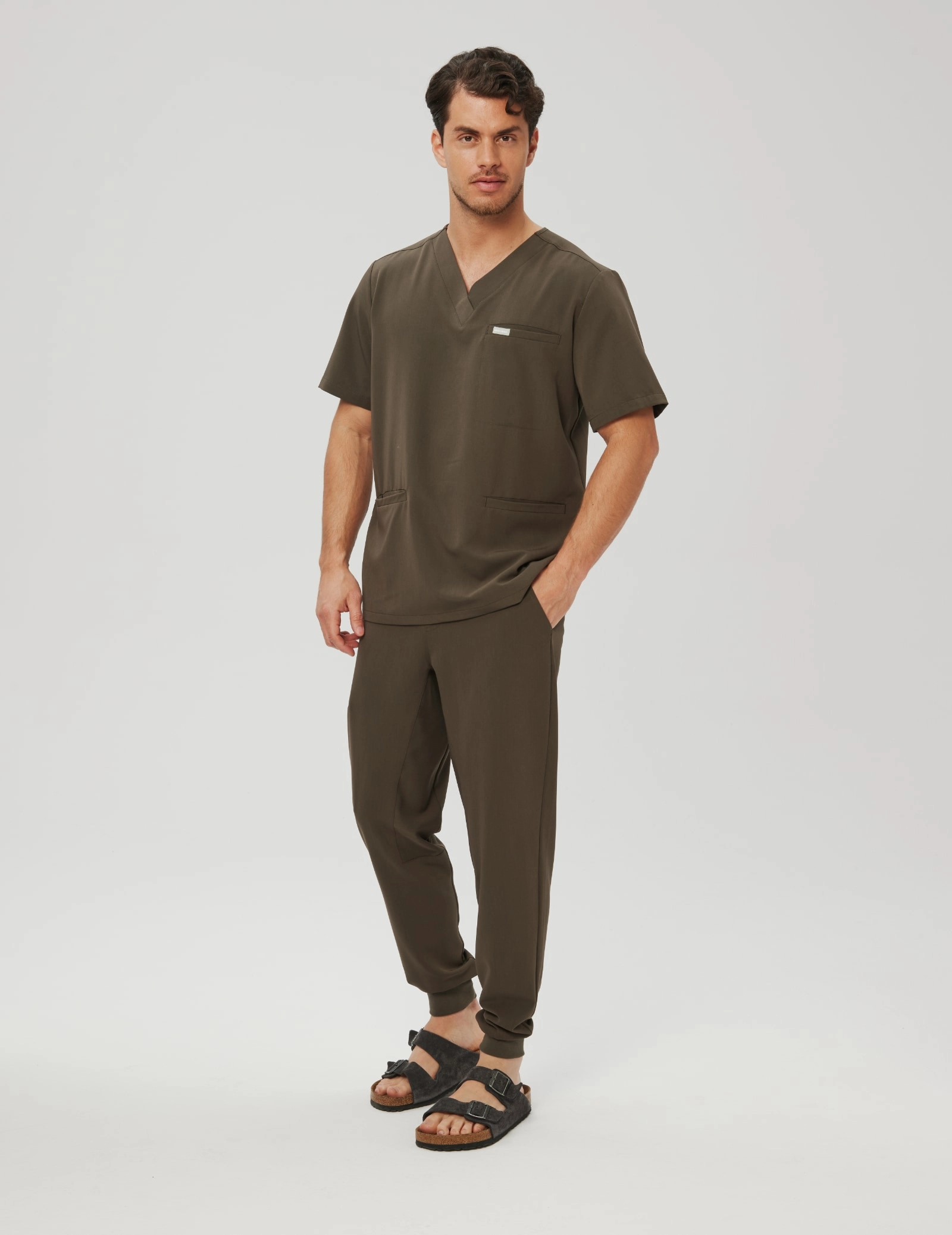 Pánske nohavice Joggers - OLIVE NIGHT