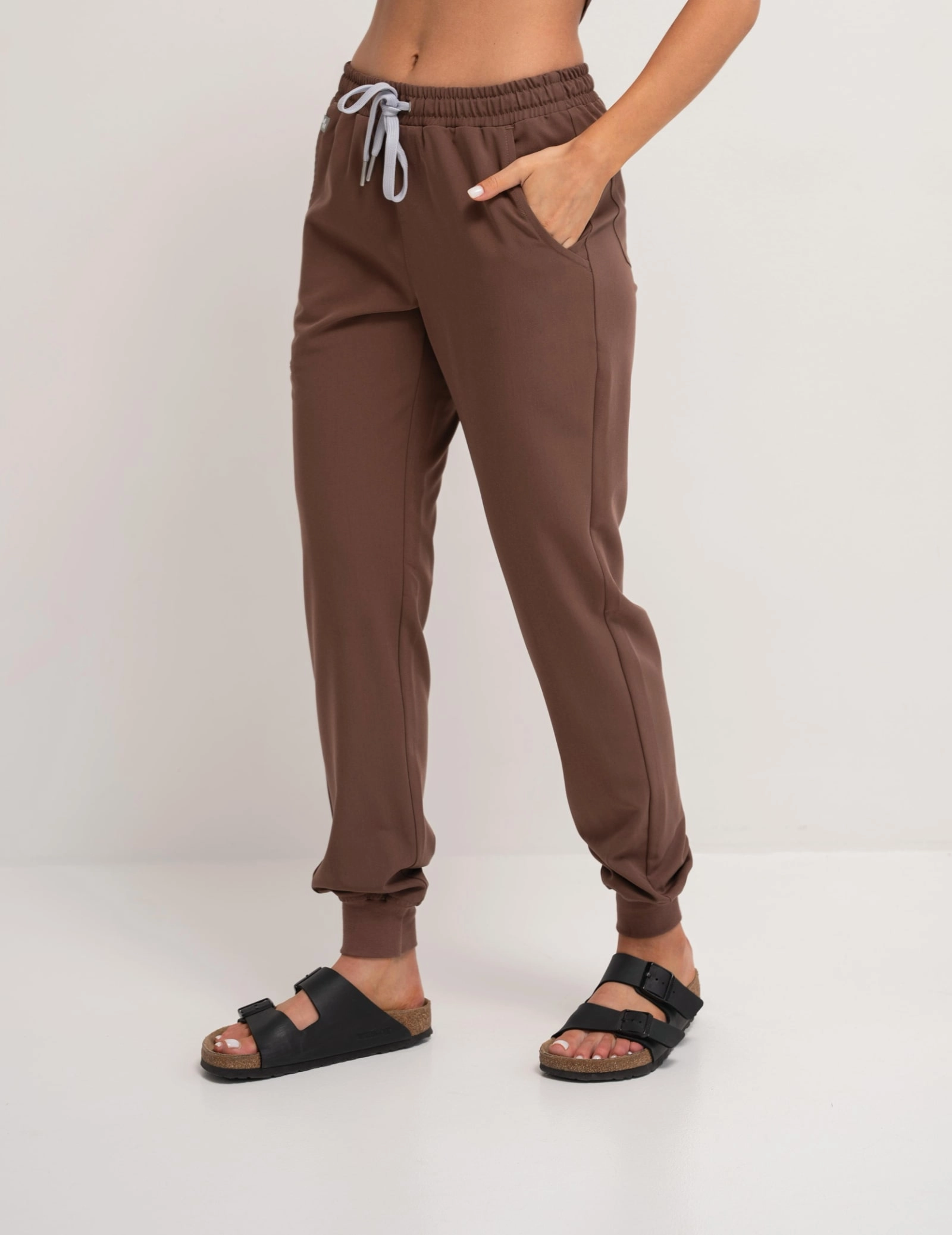 Dámske nohavice Joggers - MILKY BROWN