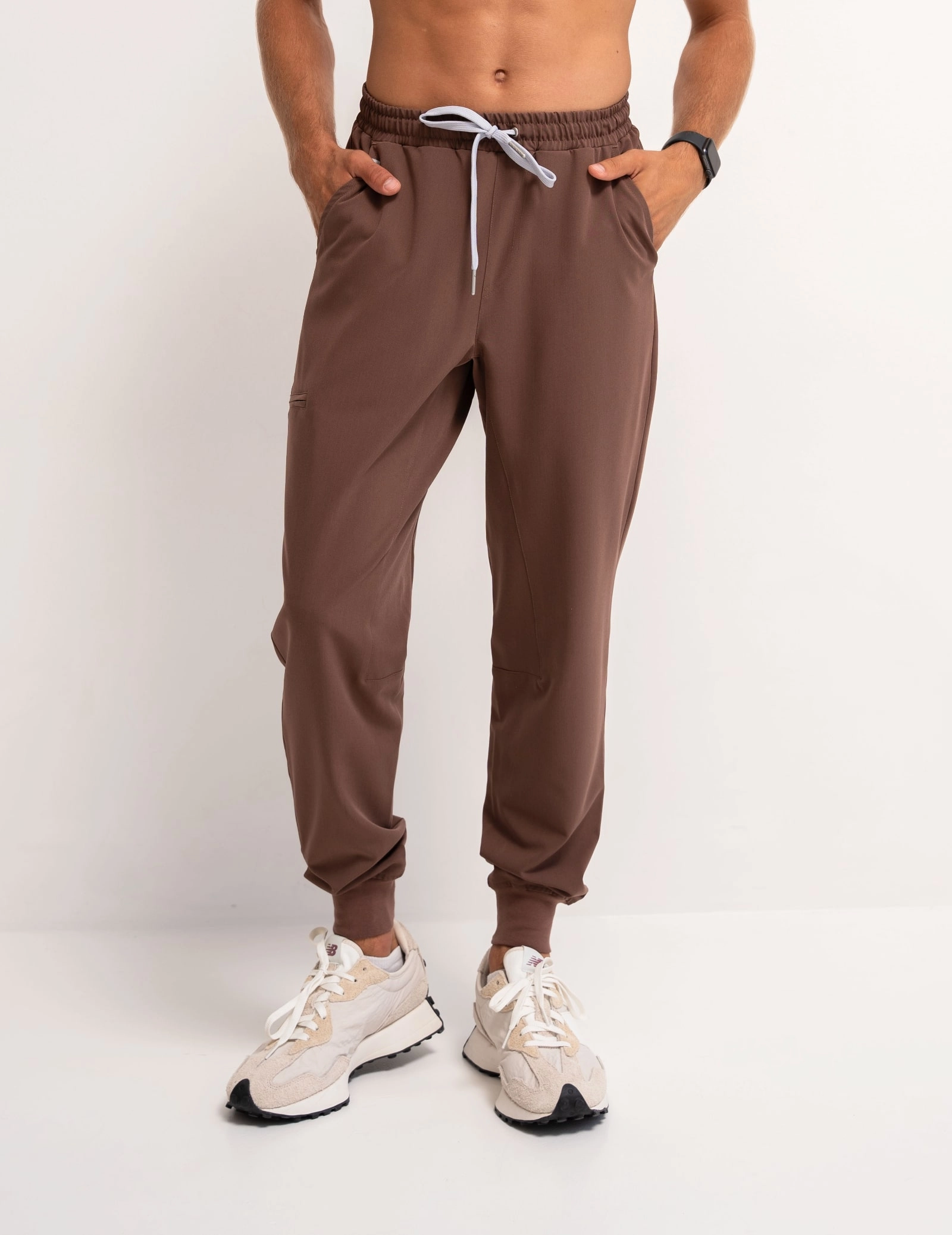 Pánské kalhoty Jogger - MILKY BROWN