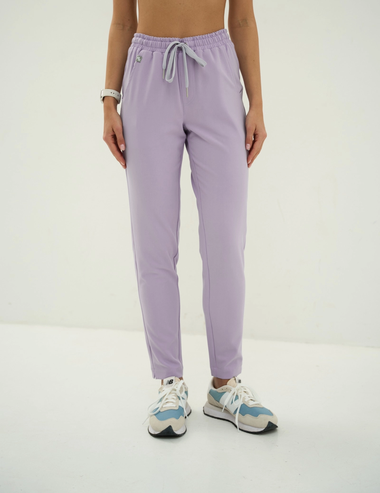 Spodnie damskie Basic - PURPLE HEATHER